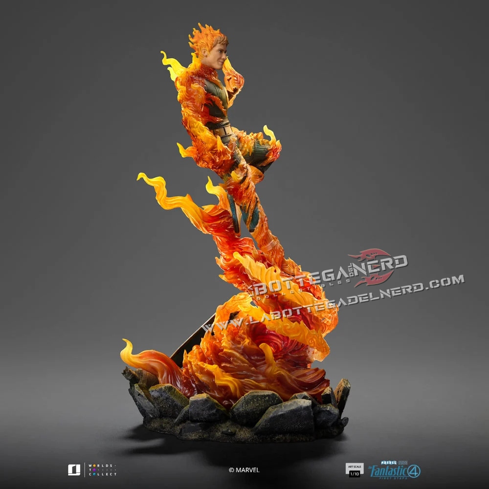 Fantastic Four - Statue 1/10 Human Torch (Blue Suit Variant) 30cm - immagine 4