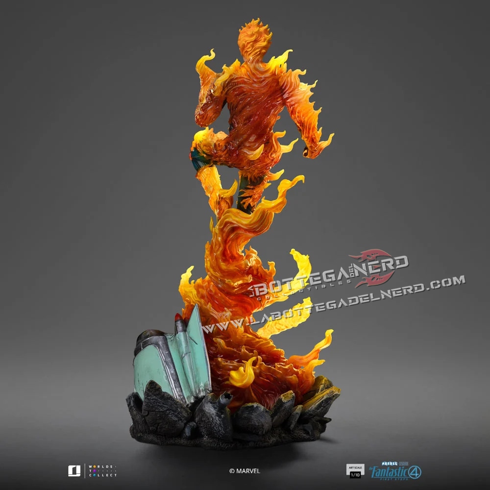 Fantastic Four - Statue 1/10 Human Torch (Blue Suit Variant) 30cm - immagine 5