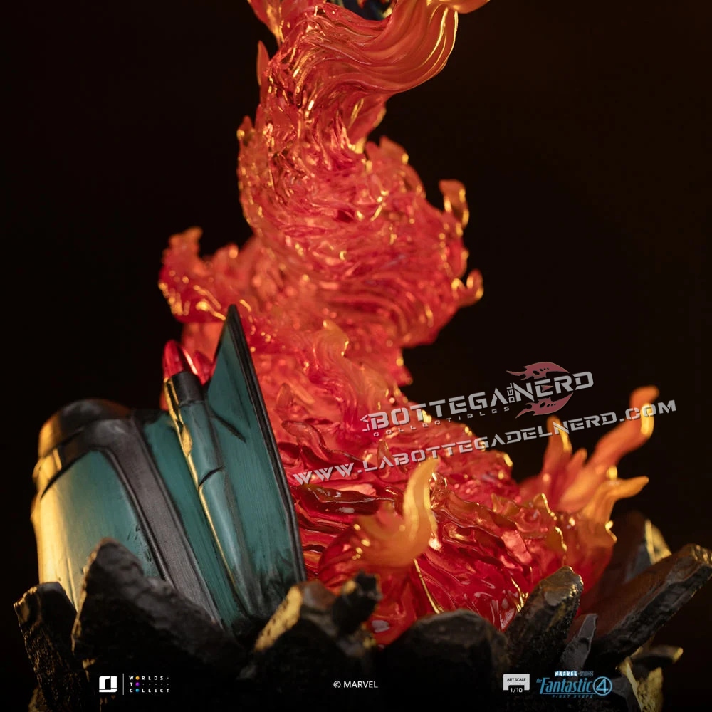 Fantastic Four - Statue 1/10 Human Torch (Blue Suit Variant) 30cm - immagine 6