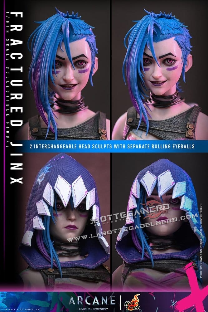 Arcane - Action Figure 1/6 Fractured Jinx 28cm - immagine 11