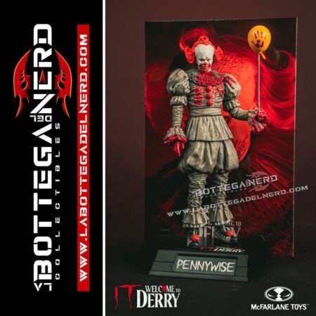 IT Welcome to Derry - Movie Maniacs Figure Pennywise (Bloody) 16cm