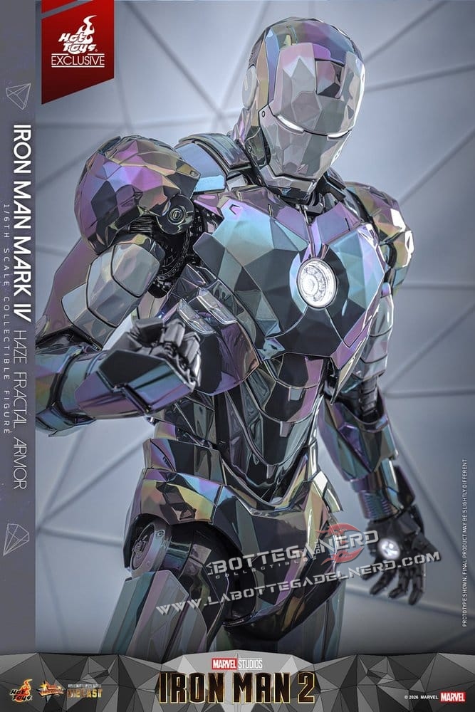 Iron Man 2 - Action Figure 1/6 Mark IV (Haze Fractal Armor) 33cm - immagine 7