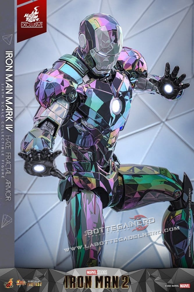 Iron Man 2 - Action Figure 1/6 Mark IV (Haze Fractal Armor) 33cm - immagine 2
