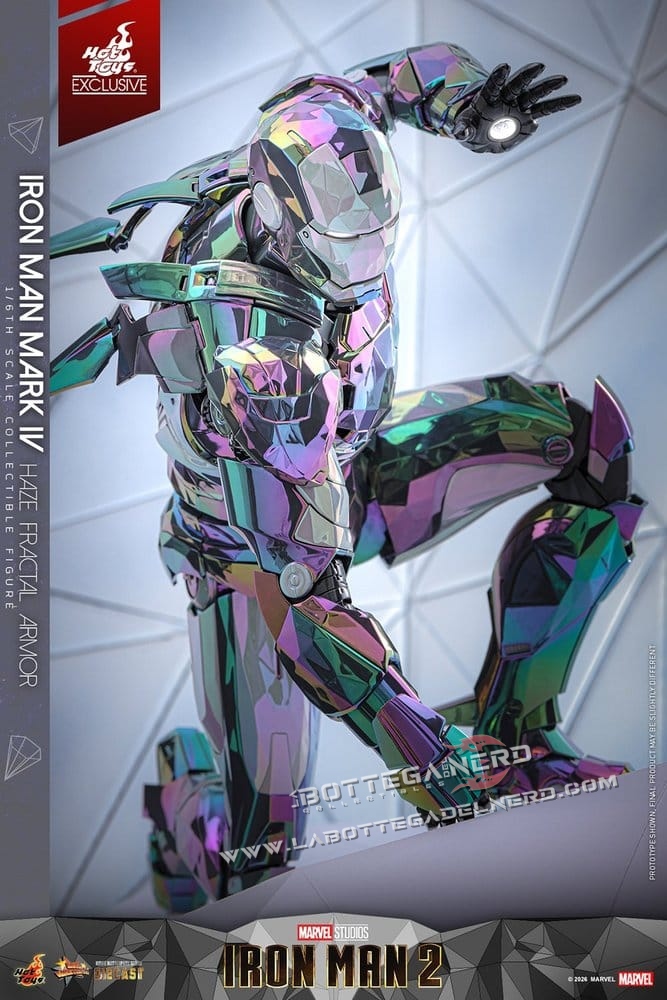 Iron Man 2 - Action Figure 1/6 Mark IV (Haze Fractal Armor) 33cm - immagine 4
