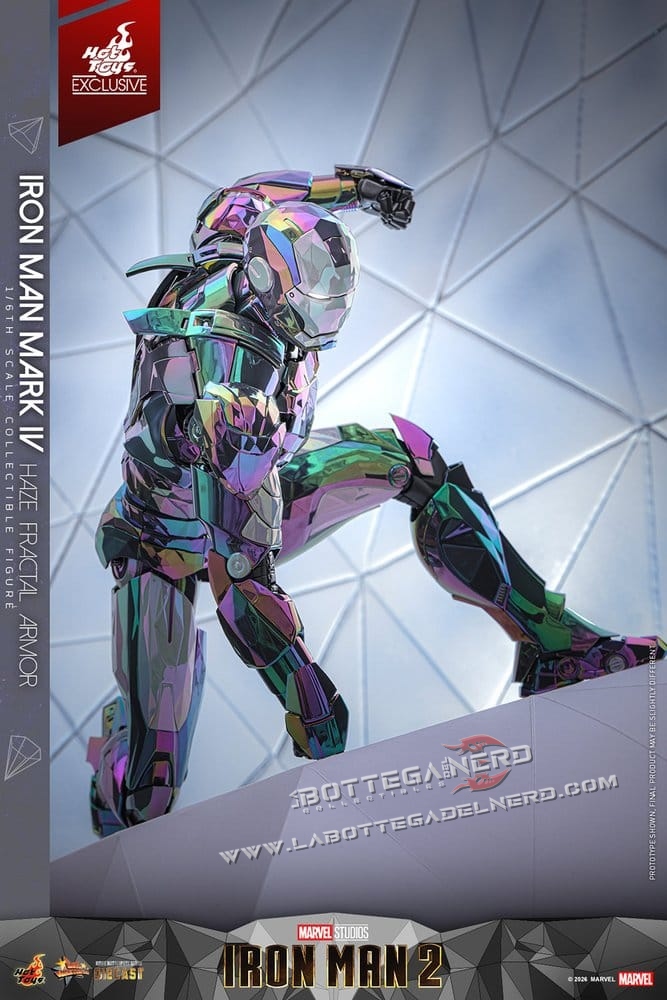 Iron Man 2 - Action Figure 1/6 Mark IV (Haze Fractal Armor) 33cm - immagine 5
