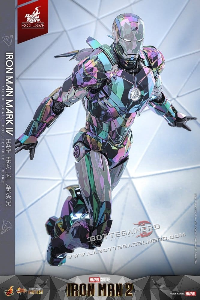 Iron Man 2 - Action Figure 1/6 Mark IV (Haze Fractal Armor) 33cm - immagine 6