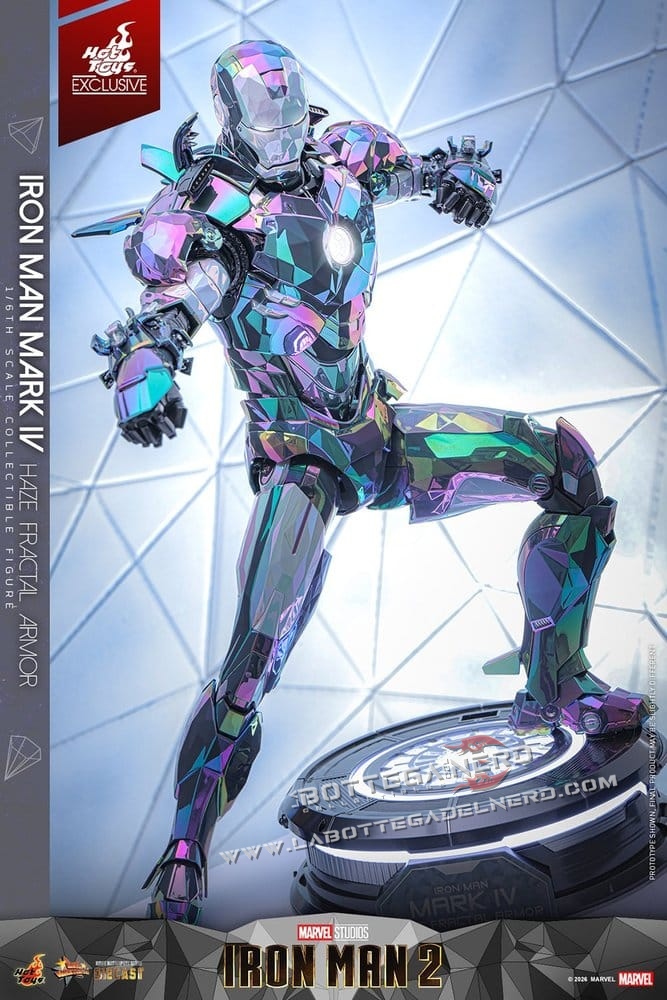 Iron Man 2 - Action Figure 1/6 Mark IV (Haze Fractal Armor) 33cm - immagine 8
