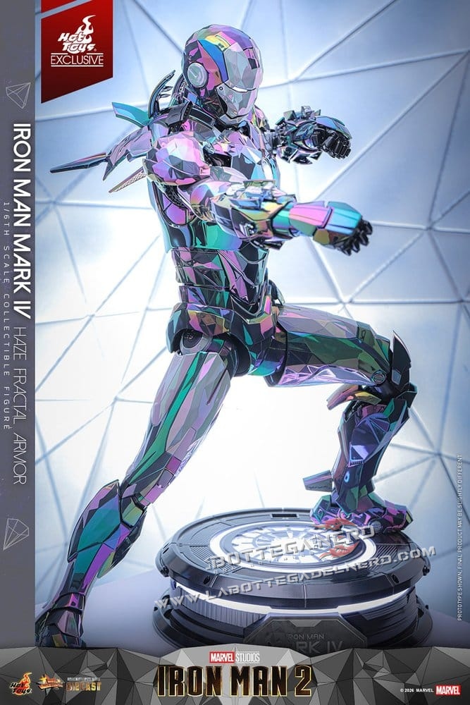 Iron Man 2 - Action Figure 1/6 Mark IV (Haze Fractal Armor) 33cm - immagine 9