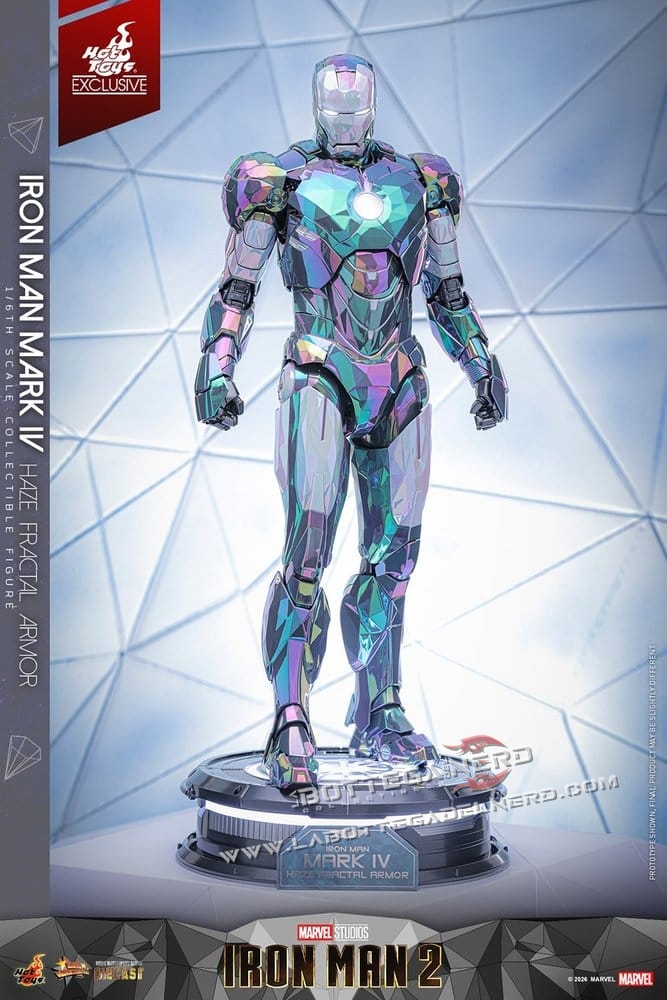 Iron Man 2 - Action Figure 1/6 Mark IV (Haze Fractal Armor) 33cm - immagine 10