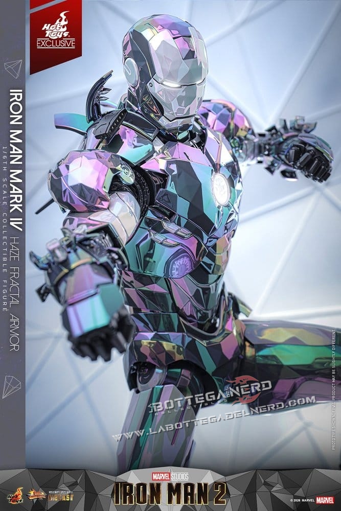 Iron Man 2 - Action Figure 1/6 Mark IV (Haze Fractal Armor) 33cm - immagine 3