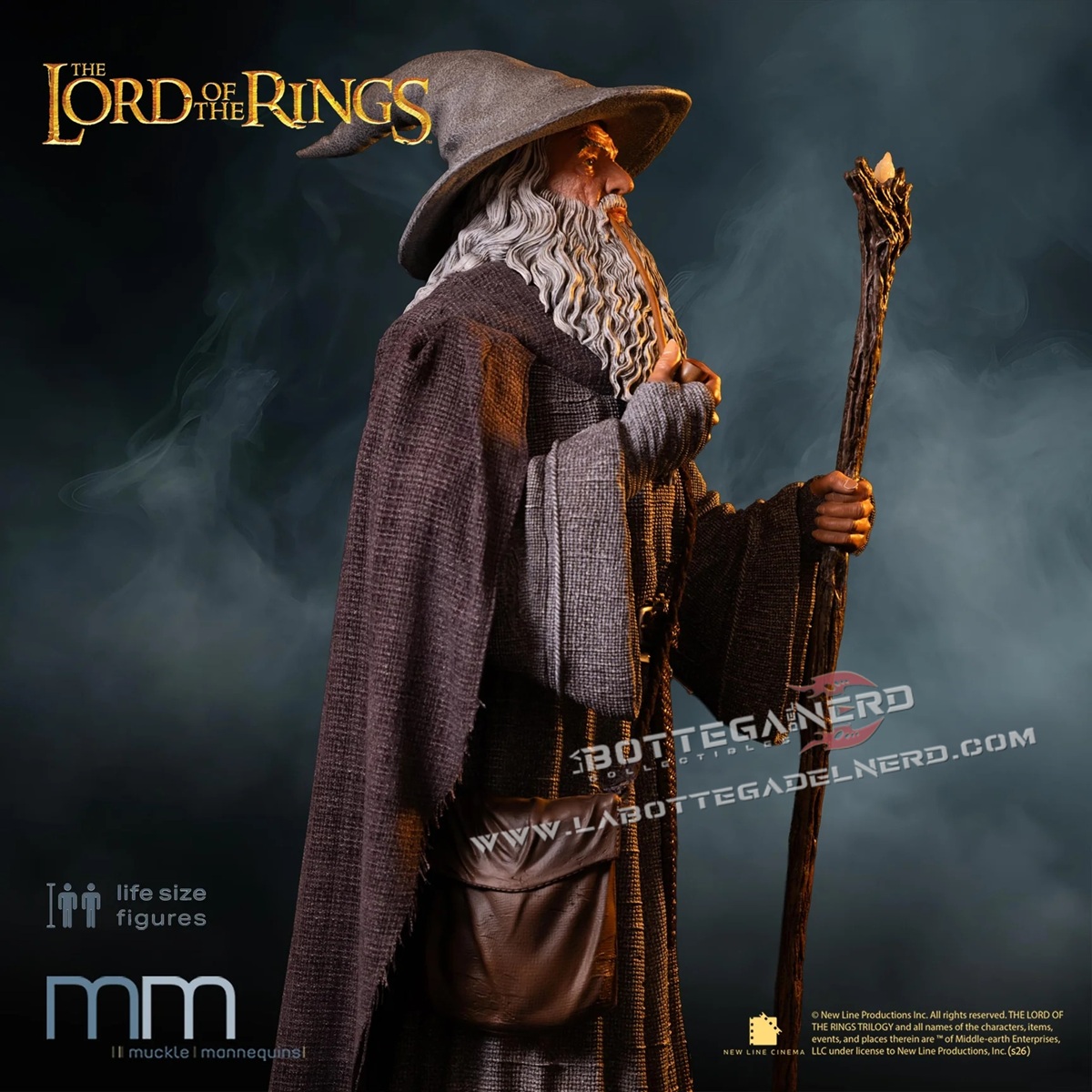 The Lord of the Rings - Gandalf Life-Size Statue (Dimensioni reali) 215cm - immagine 4