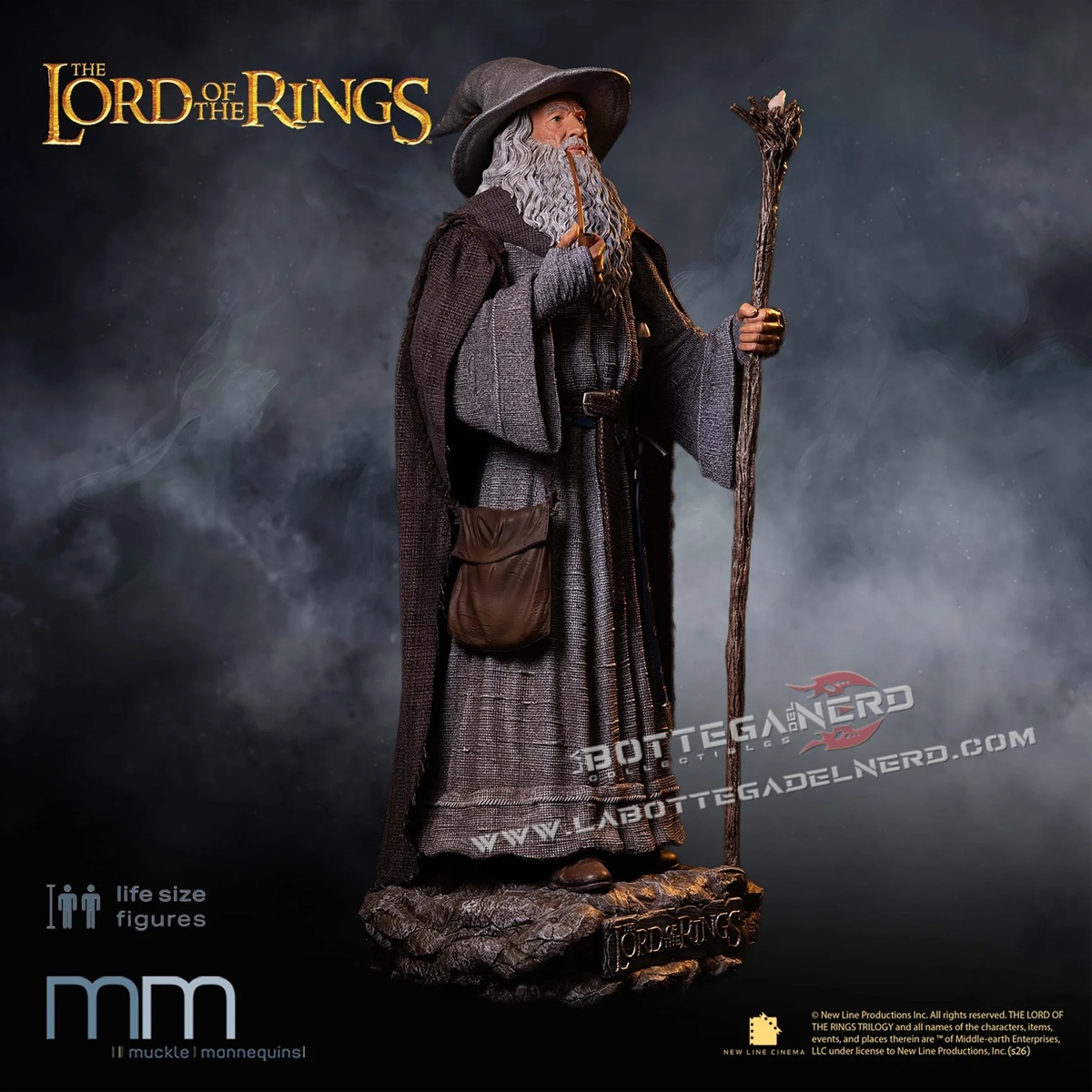 The Lord of the Rings - Gandalf Life-Size Statue (Dimensioni reali) 215cm - immagine 9