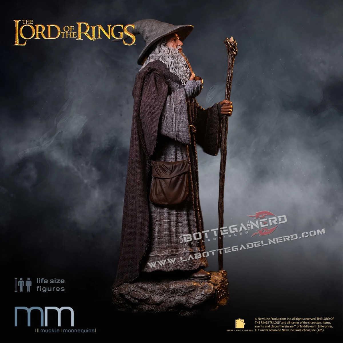 The Lord of the Rings - Gandalf Life-Size Statue (Dimensioni reali) 215cm - immagine 8