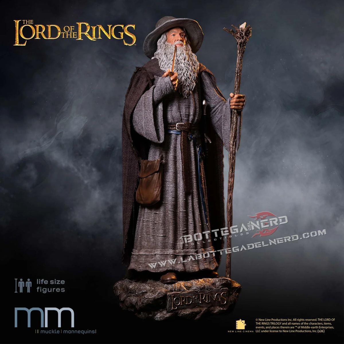 The Lord of the Rings - Gandalf Life-Size Statue (Dimensioni reali) 215cm - immagine 10