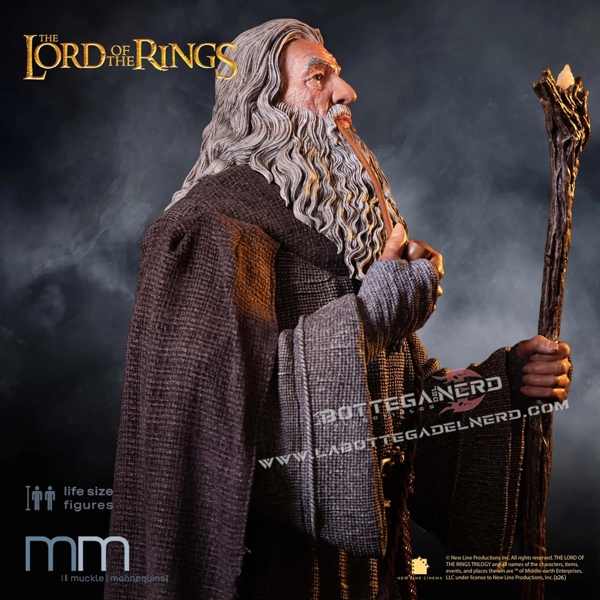 The Lord of the Rings - Gandalf Life-Size Statue (Dimensioni reali) 215cm - immagine 3