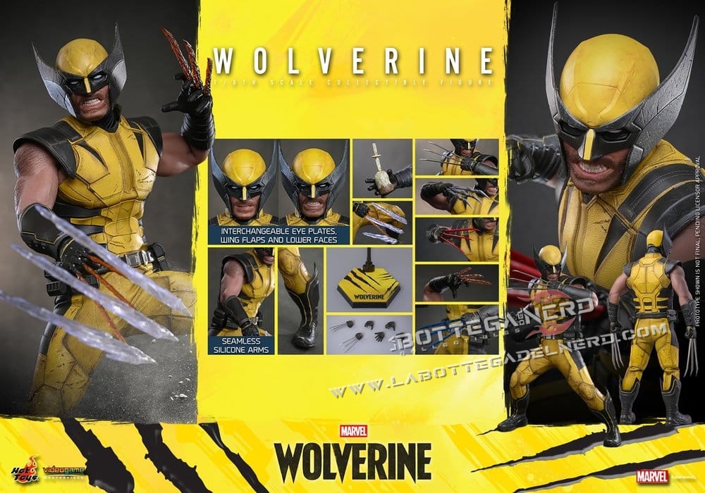 Marvel Wolverine - Masterpiece Action Figure 1/6 Wolverine 29cm - immagine 11