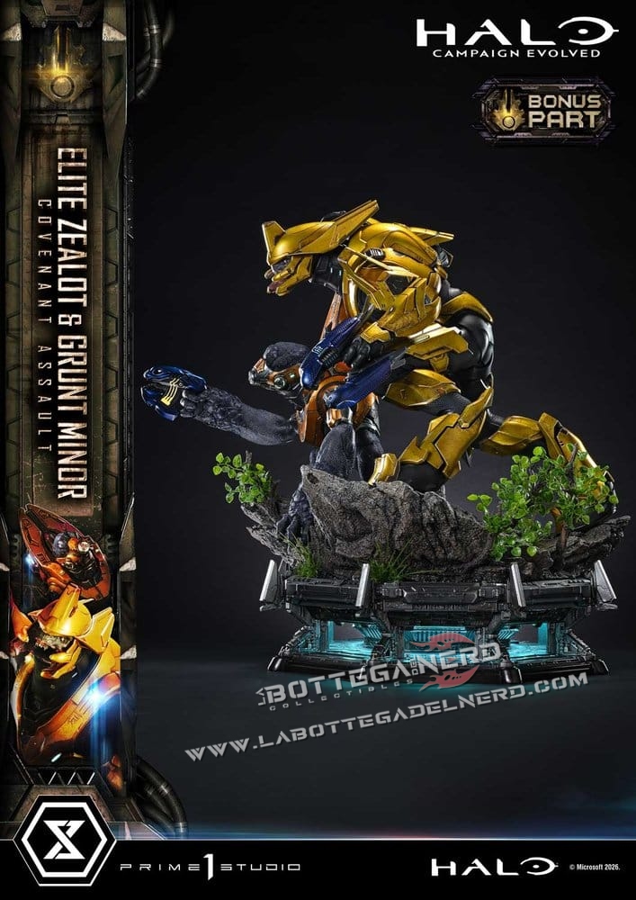 Halo - Masterline Statue 1/4 Elite Zealot & Grunt Minor Bonus 81cm - immagine 5
