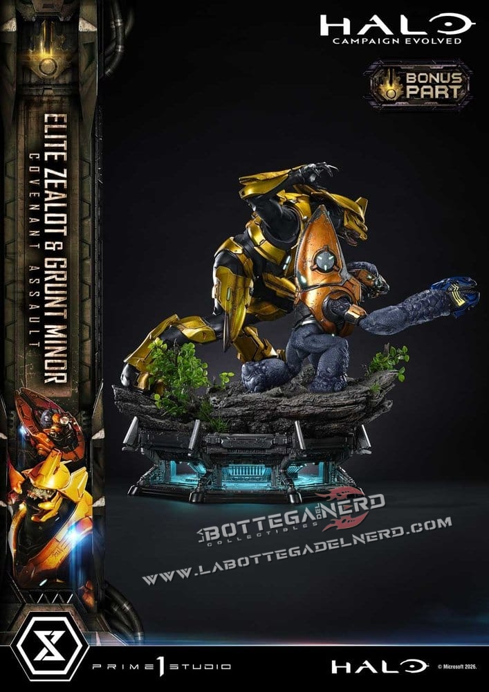 Halo - Masterline Statue 1/4 Elite Zealot & Grunt Minor Bonus 81cm - immagine 4