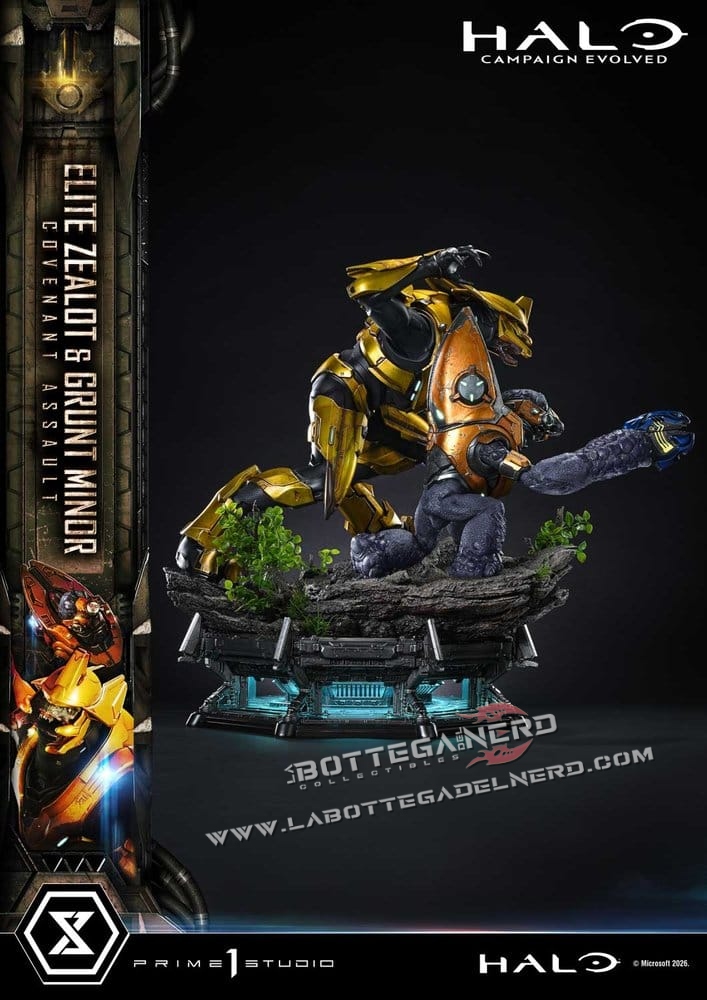 Halo - Masterline Statue 1/4 Elite Zealot & Grunt Minor 81cm - immagine 7