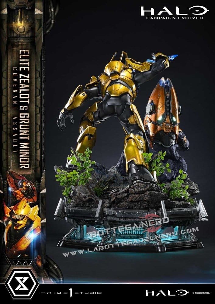 Halo - Masterline Statue 1/4 Elite Zealot & Grunt Minor 81cm - immagine 5