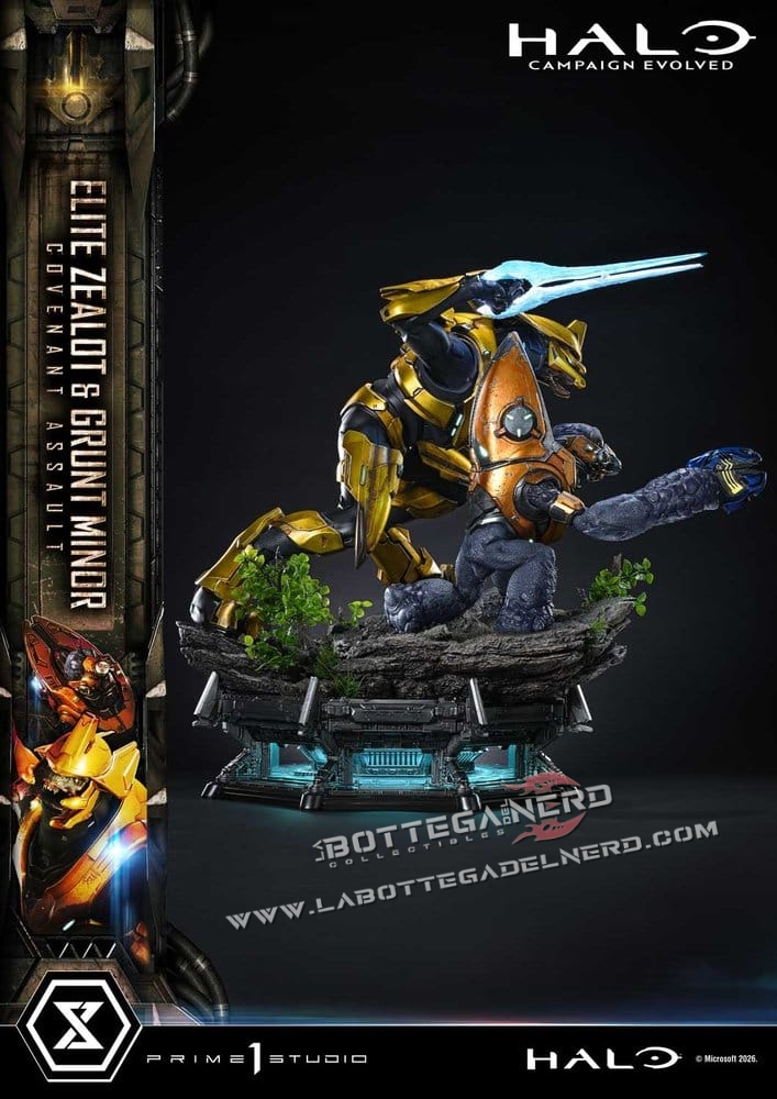 Halo - Masterline Statue 1/4 Elite Zealot & Grunt Minor 81cm - immagine 3