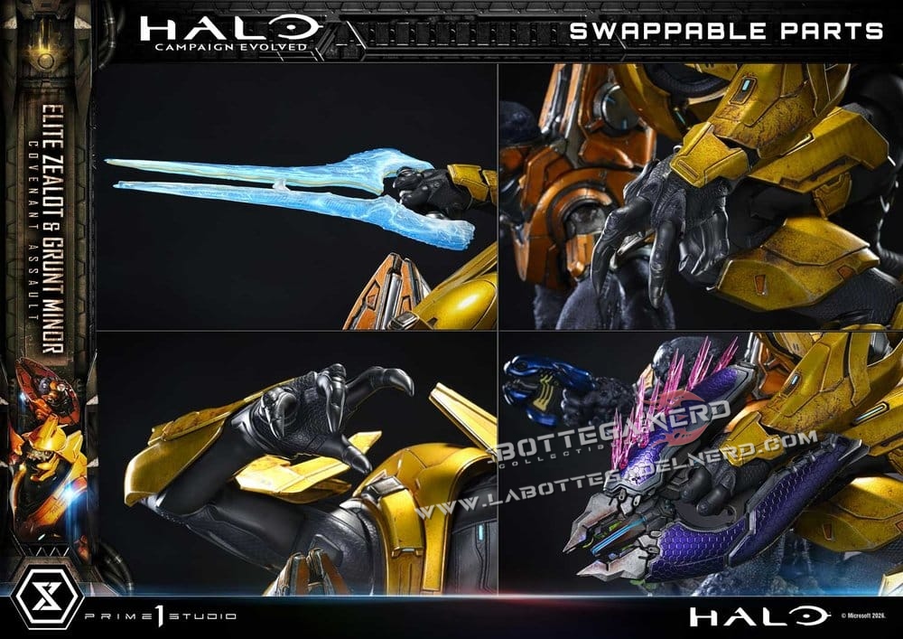 Halo - Masterline Statue 1/4 Elite Zealot & Grunt Minor 81cm - immagine 10