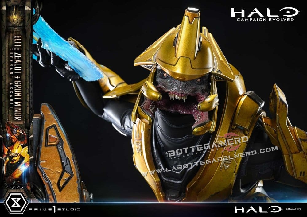 Halo - Masterline Statue 1/4 Elite Zealot & Grunt Minor 81cm - immagine 8