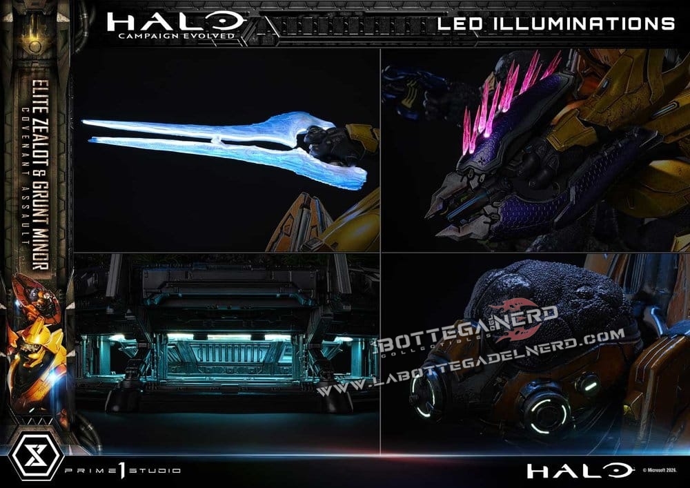 Halo - Masterline Statue 1/4 Elite Zealot & Grunt Minor 81cm - immagine 11