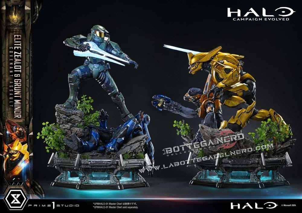 Halo - Masterline Statue 1/4 Elite Zealot & Grunt Minor 81cm - immagine 12