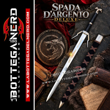The Witcher 3 - Spada d'argento + Fodero e Pannello a muro (DELUXE)