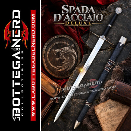 The Witcher 3 - Spada d'acciaio + Fodero e Pannello a muro (DELUXE)